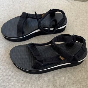 Teva Women's Black Platform Sandals